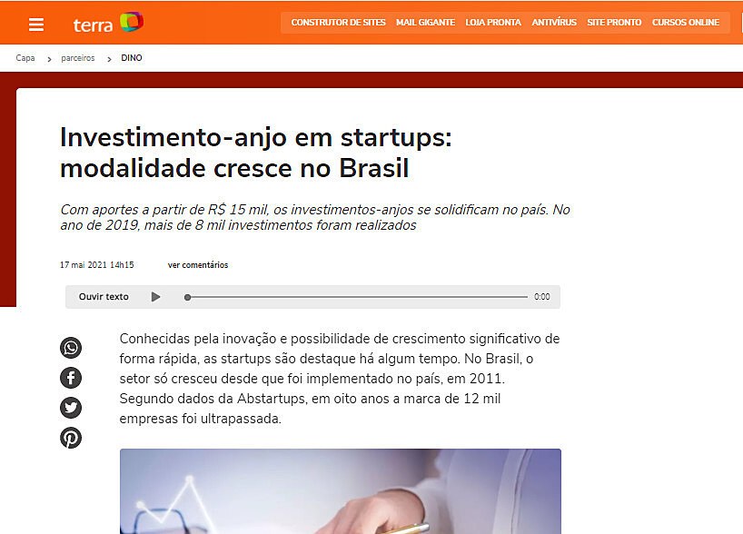 Investimento-anjo em startups: modalidade cresce no Brasil